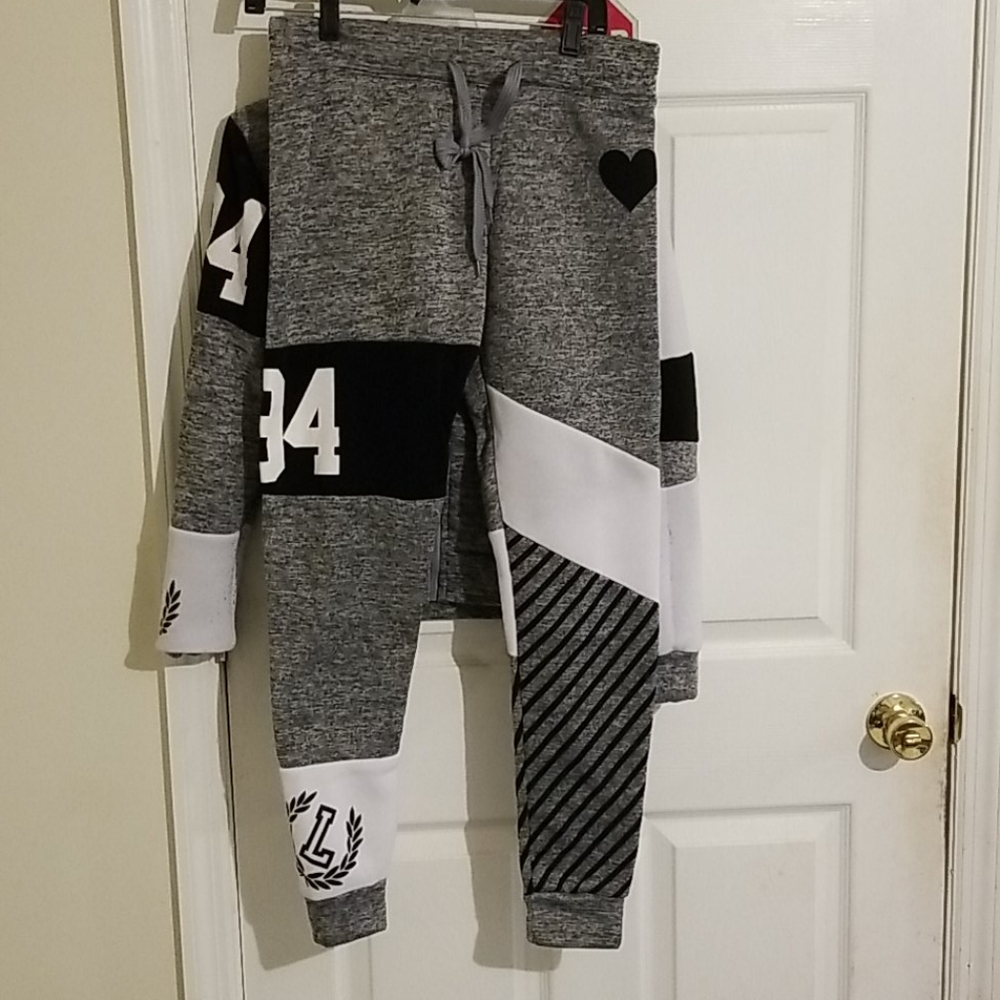 Grey Love Culture Pants